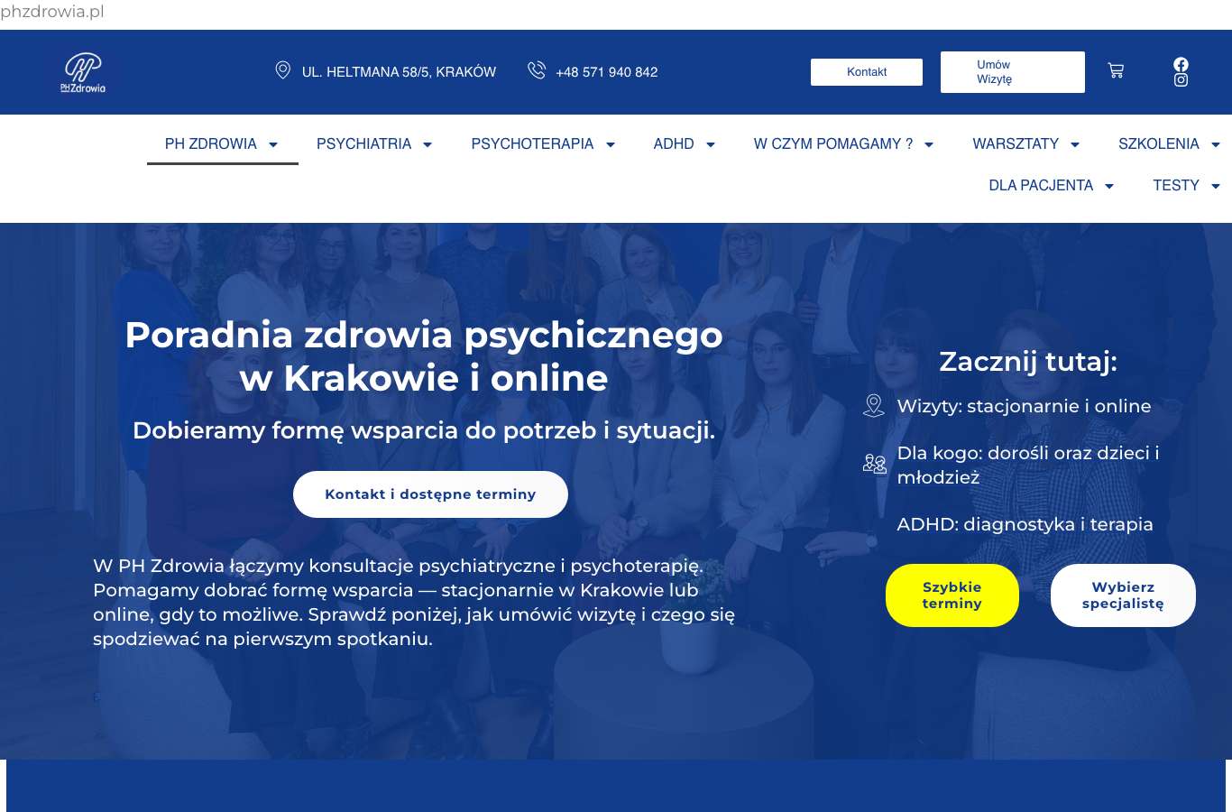 Zrzut strony głównej phzdrowia.pl z 25 września 2026